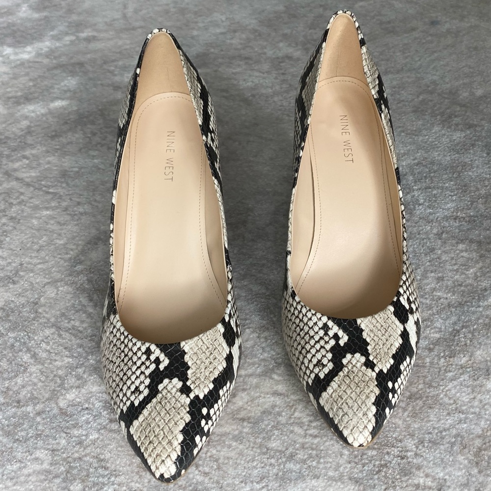 Size 12 Snakeskin Block heel